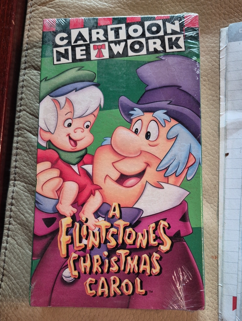 Cartoon Network VHS - Green & Purple Flintstones Holiday Cover